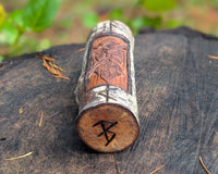 Loki Hand Carved Wooden Totem