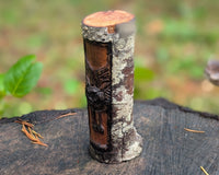 Owl in Flight Hand Carved Wooden Totem