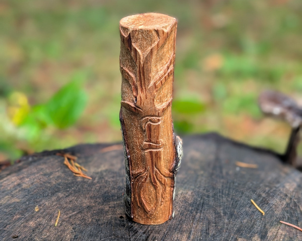 Yggdrasil (World Tree) Hand Carved Wooden Totem