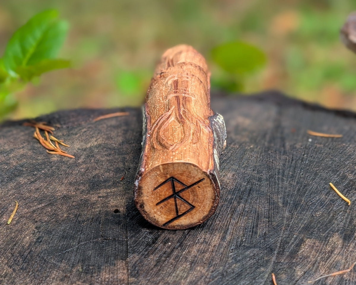 Yggdrasil (World Tree) Hand Carved Wooden Totem
