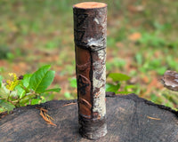Triple Moon Hand Carved Wooden Totem