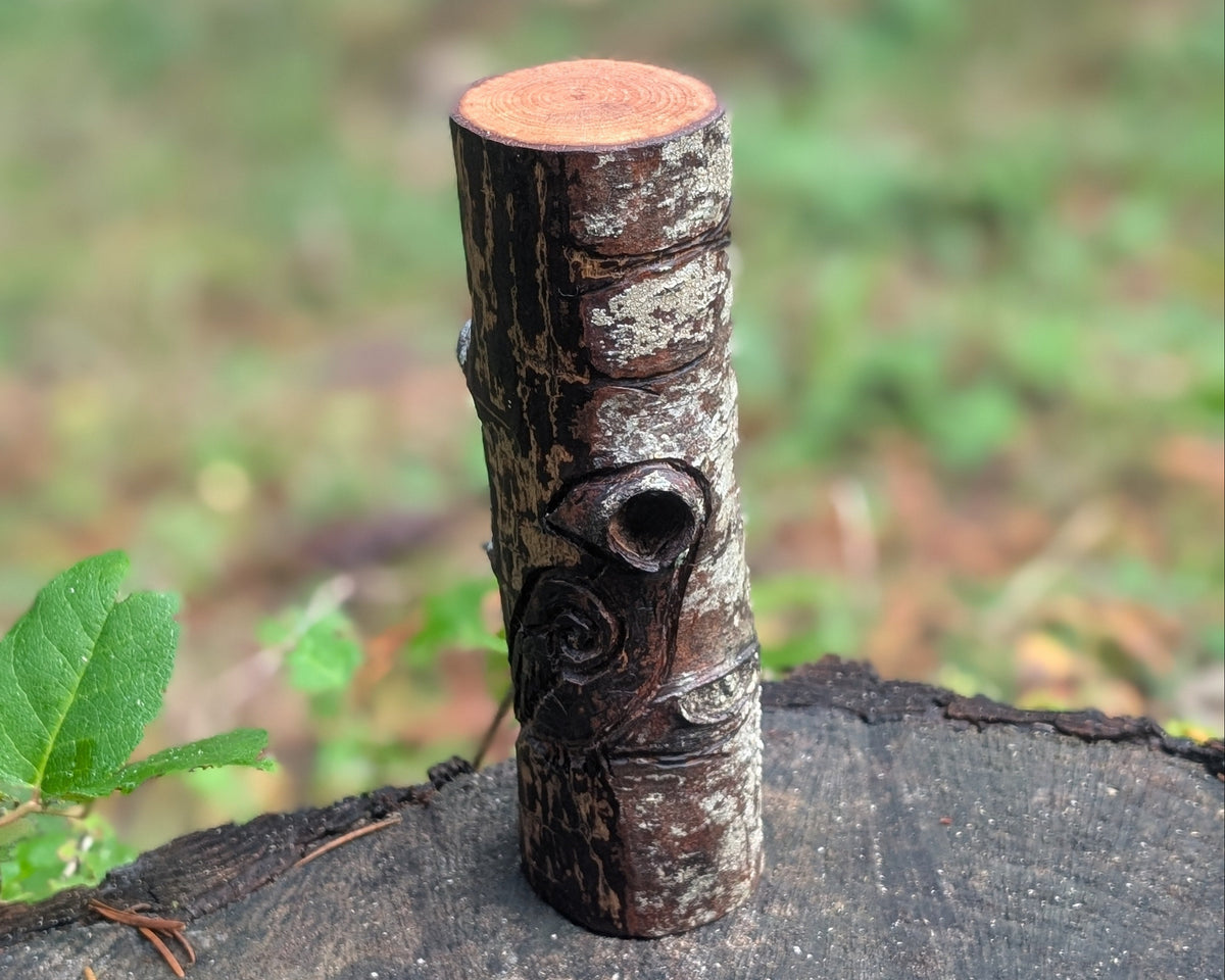Forest Spirit Hand Carved Wooden Totem
