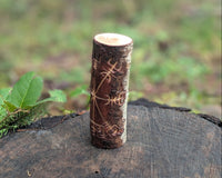 Vegvísir Hand Carved Wooden Totem
