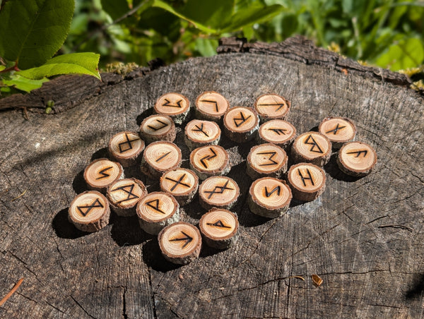 Handcrafted Raw Elder Futhark Runes