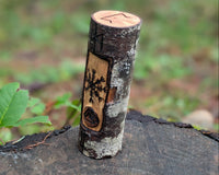 Ægishjálmr (Helm of Awe) Hand Carved Wooden Totem