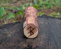 Celtic Cross Hand Carved Wooden Totem
