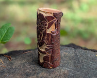 Krampus Hand Carved Wooden Totem